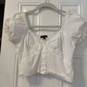 Puff Sleeve Crop Top